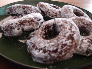 chocolate cake donut