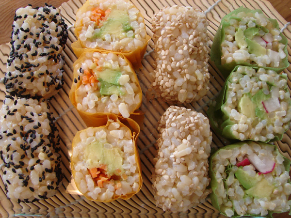 vegetarian sushi